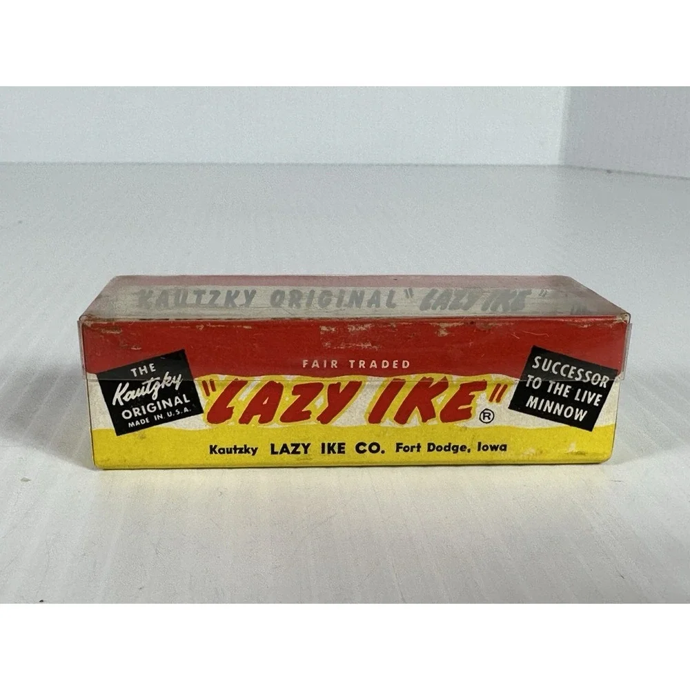 Vintage Kautzky Lazy Ike KL-33 Perch Fishing Lure Original Box